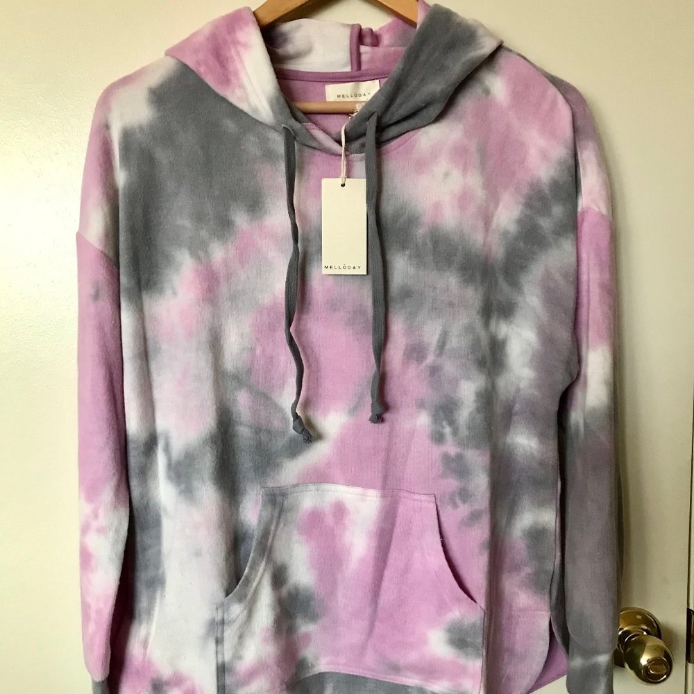 Melloday Tie Dye Oversized Hoodie - NWT